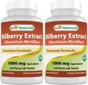 최고의 자연 Bilberry 1000 Mg 90 캡슐 (90 개)