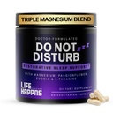 Life Happns Do Not Disturb Sleep Aid for Adults Natural Supplement with L-Theanine, Magnesium, Restorative Sleep Melatonin-Free, Non Habit-Forming, 60 캡슐에 대한 열정 꽃 & Evodia 과일