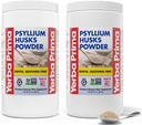 Yerba Prima Psyllium Husks 파우더 - 24 oz (Pack of 2) - Unflavored - Fine Ground - 수용성 및 불용성 섬유를 가진 천연 섬유 보충교재