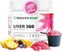 Liver 360 - Liver Cleanse Detox & 우유 이틀, Turmeric & Artichoke 추출물 과일 펀치 풍미를 가진 수선 분말 – 30의 서빙