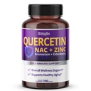 SOTALIX 보충교재 프리미엄 Quercetin 98% Bromelain, 아연, 비타민 D3 2000 IU, Elderberry를 가진 높은 순수성 - 성숙한 아이를 위한 심혈관 호흡 면역성이 있는 지원 - 180 일 공급