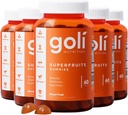 Goli 영양 보충교재, SuperFruits 아름다움 거미 비타민 - 300의 조사 - 교원질 승진 성분 - 혼합 과일, 채식주의자, 식물 기초, 비 GMO, 글루텐 자유로운 & 젤라틴 자유로운
