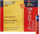 ILHWA 프리미엄 한국 레드 인삼 추출물 스틱 (0.34fl oz X 30 스틱) - Immunity. Ginsenoside 서빙 당 21 mg