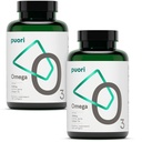 Puori 오메가 3 물고기 기름 보충교재 - 2000mg 오메가 3 지방산, 1250mg EPA & 500mg DHA를 가진 매우 순수한 & Burpless 야생 잡힌 물고기 기름은 심장, 뇌 및 눈 건강을 지원합니다 - 증명되는 IFOS - 240 Softgels