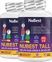 NuBest Tall Kids - 나이 2에서 9까지의 멀티비타민 및 광물 - 뼈 힘 및 면역력 지원 - 어린이, 유아 건강 - 동물 모양 - 120 Chewable Berry Tablets | 2 개월 공급