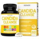 Candida Cleanse Detox (60 카운트) 남성과 여성을위한 Candida Killer Complex와 함께 Overgrowth 치료를위한 고급 11-in-1 공식 - 세 번째 파티 테스트 - 미국에서 만든