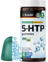 BIO KRAUTER 5 HTP 보충교재 Gummies - 200 mg 힘 - 90 Vegan Chews - L 트립토판 보충교재 플러스 Relaxation 지원 5HTP - Pectin 근거한 공식