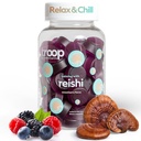 Troop Reishi 버섯 Gummies - 성인과 어린이를위한 캘거리 구미 - 스트레스, Relaxation, 면역 지원을위한 초점 보충 - 4000mg Triple-Extracted Fruiting Body - 혼합 Berry, 60 Count