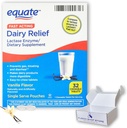 Lactose Intolerance를 위한 낙농약 알약 - 빠른 행동 기복 바닐라 풍미, 32의 chewable 정제, Lactaid Chewables, Lactase 효소 (팩의 1), Fusion 상점에 의해 복종하는