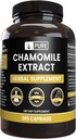 PURE ORIGINAL INGREDIENTS Chamomile Extract (365 캡슐) 마그네슘 또는 쌀 필러 없음, 항상 순수, 실험실 검증