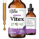 야생 & 유기 Vitex Tincture - 여성을위한 Vitex Chasteberry 보충 - 좋은 계류를위한 액체 Chaste Tree Berry 추출물 - 채식, 설탕 및 알코올 무료 허브 드롭 - 4 fl oz