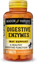MASON NATURAL 소화 효소 Prebiotics & Probiotics, 지원 소화 건강 & Gut 균형, 90 정제