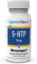 우수한 소스 5-HTP 50 mg - 자연 보충 보조 휴식 수면 & 신경 전달 기능 - 뇌 건강 및 기능 지원 - 5-Hydroxytryptophan 보충 - 60 즉시 정제를 용해
