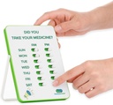 약물 트래커 및 알약 Reminder | 시각 알림 경보 | 7일 AM PM Medication Reminder | 테이크아웃 및 슬라이드 | 더 많은 중고 또는 더블 도킹 | Elderly (Two Column English)