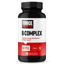 지원 에너지, 활력 및 심장 건강에 FORCE FACTOR 비타민 B Complex는, 비타민 B1, 비타민 B2, 비타민 B3, 비타민 B6, 비타민 B12 및 더 많은 것, Vegan, 비 GMO, 60 식물성 캡슐을 포함합니다