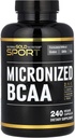 캘리포니아 골드 영양 스포츠, Micronized BCAA, 분지 체인 아미노산, 240 Veggie 캡슐