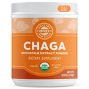 Vimergy USDA 유기 야생 Chaga 버섯 추출물 분말, 166 서빙 - 차가 차, 커피, 스무디에 이상 - 심혈관 지원 - 코셔, 비건, 글루텐 없음, Paleo - Pure Chaga, No Fillers (250g)