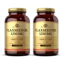 Solgar Flaxseed Oil 1250 mg - 100 Softgels, 2 팩 - 오메가 3 알파-Linoleic Acid (ALA)의 농축 공장 소스 - 비 GMO, 글루텐 무료 - 100 총 서빙