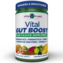 Vital Planet - Brenda Watson의 생생한 Gut Boost Powder, PBS Gut Check Hope는 파이버 35, 오메가 3 오일, 프로바이오틱스 및 소화 효소, 8.1oz, 230 그램, 30 서빙
