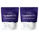1MD 영양 CardioFitMD - Vegan Beets Superfood Keto- 심장 건강 분말 - Nitric 산화물 보충교재 - 건강한 혈압 & 순환을 위한 사탕 뿌리 분말 - 높은 섬유 음료 - 30 일 (2 팩)