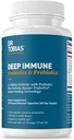 Tobias Deep Immune Probiotics & Prebiotics, Dual Action Digestion & Immune Support with PreforPro Prebiotics & Delayed Release Spore Forming Probiotics for Women & Men, 120 캡슐, 60 서빙