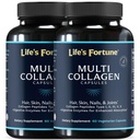 멀티 콜라겐 펩타이드 유형 I, II, III, V & X Hydrolyzed Protein Capsules – Grass-Fed, Digestive Enzyme와 혼합 - 피부, 헤어, 손톱, 관절 및 Gut Health, Unflavored (60 카운트)
