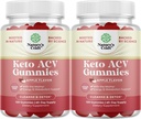 고급 메타볼리즘 지원을위한 Keto ACV Gummies - 여성 및 남성을위한 설탕 무료 ACV Keto Gummies - 120 Chews x2