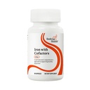 Ferrochel Ferrous Bisglycinate, 비타민 A 및 C Cofactors, Optimal Iron Absorption, Vegan 및 Vegetarian (90 캡슐)에 대한 Digestive Enzymes를 가진 건강 철을보고