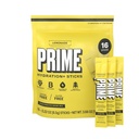 PRIME HYDRATION+ Sticks Lemonade | 하이드로션 파우더 싱글 세브 스틱 | 고텐트 파우더 | 저수지 | 카페인 무료 | Vegan | 16개 스틱