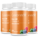 60mg Iron & Vitamin C를 가진 비타민 철 보충교재 – Bariatric 환자, Gastric Bypass & Sleeve Gastrectomy 지원을 위한 Berry Chewables – 포스트Surgery 건강 정비를 위한 30의 정제