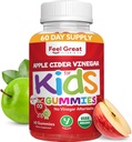 유기농 아이 애플 아이아이더 Vinegar Gummies by Feel Great Vitamins | Gut Health를 위한 Digestive Enzymes & Natural Antioxidants에 풍부한 | 키즈 거미가 건강한 영양 흡수 | 60 Day Supply