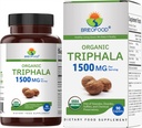 Brieofood 유기 Triphala 1500mg, 45 서빙, 채식, 글루텐 무료, 90 채식 정제