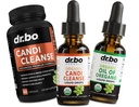 Candi Cleanse & Oregano Oil Drops - Oregano Drops Liquid & Black Walnut Wormwood의 유기 오일 - 추가 강도 Overgrowth Balance Complex, 천연 구두 Gut Cleanser Detox 건강 보조 식품