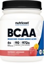 Nutricost BCAA 분말 2:1:1 (Raspberry Lemonade, 90의 서빙)