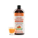 NatureWise Liquid Multivitamin Hair growth for Women & Men + Tocogaia® for Hair Growth & Skin Elasticity Support + Biotin, Vitamin D, E, B - Sugar Free Multivitamin, Vegan - 30 fl oz[30 서빙]