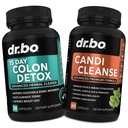 Colon Candi Cleanse Detox Support - 안티 오버그로우 & 15 일 인서트 클렌징 알약 및 Probiotic - 변비 완화를위한 균형 제어 및 빠른 행동 자연 래시 - Bowel Movement Gut Health