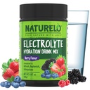 NATURELO Electrolyte 분말, 하이드로션 및 미네랄 음료 혼합, 설탕 무료 & 비 GMO 베리 맛 50 서빙