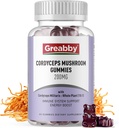 Cordyceps 2000mg Gummies, 버섯 초본 보충교재, Cordyceps 버섯 추출물 - Cordyceps 버섯 Gummies, 자연적인 에너지 (60 조사)