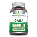 서빙 Veggie 캡슐 보충 당 놀라운 수식 GABA 750mg | Non-GMO | 글루텐 무료 | 미국에서 제작 | 채식에 이상적입니다 (200 개)