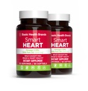 기본적인 상표 똑똑한 심장 Omega-3 물고기 기름 1000mg - 3배 힘 EPA & DHA, 비 GMO, 심장 & Cognitive 지원 - 50 Burpless Softgels - 2 팩