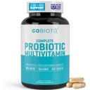 Probiotics와 소화 효소가있는 GOBIOTIX Multivitamin - 25 억 CFU - 여성과 남성을위한 소화 건강, Probiotics - 글루텐 무료 알약 - 90 캡슐