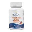 북유럽 자연 비타민 D3 5000 Gummies, 열정 과일 - 30 Gummies - 건강한 뼈, 무드, & 면역 체계 - 채식주의자를위한 지원 - Non-GMO - 30 서빙