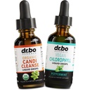 Candi Cleanse & Chlorophyll 액체 하락 - 유기 Oregano 기름 하락 & 액체 Chlorophyll 냄새 Cleanse 지원 - 자연적인 구두 Gut Cleanser Detox, 내부 탈취제, 몸 탈취 보충교재