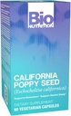 Bio Nutrition California Poppy Herbal Supplement 60 채식 캡슐 | 천연 휴식 및 스트레스 완화 | Calm Sleep & Mood 지원
