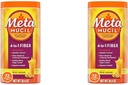 Metamucil 섬유, 4-in-1 Psyllium 섬유 보충 분말 Real Sugar, Orange Smooth flavored Drink, 72 서빙 (포장 May Vary), Coarse Texture, 1.9 파운드 (포장 2)