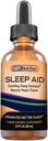 자연적인 수면 보조 액체 낙하 5 mg 멜라토닌 | Suntheanine, Chamomile, GABA, Wellness Formula | Soothing Extra Strength Sublingual Supplement Supports Sleeping, Sleeplessness, Jet Lag | 2 fl oz