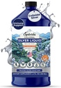 Optivida Health Colloidal Silver Liquid (32 oz) - 매일 웰빙 및 면역 지원을위한 프리미엄 나노 실버 콜로이드 보충, 성인 및 어린이, 비 GMO, 글루텐없는 자연 액체 실버 하이드로 솔