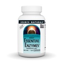 Source Naturals Essential Enzymes 500mg Bio-Aligned Multiple Enzyme Supplement Herbal Defense for Digestion, Gas, Constipation & Bloating Relief - Immune System* - 120 채식 캡슐 지원