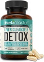 Nora Ross Herbmaster Liver Cleanse Detox & Repair – 27-in-1 Herbal Liver Support Supplement for Men & Women – 우유 이틀 보충 w/Artichoke Extract, 콜린, 아연 및 다 델리 루트 – 45 서빙