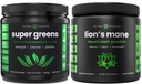 NutraChamps Greens 슈퍼 푸드 파우더 & 라이온스 맨 분말